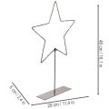 LED Star with Battery Compartment on Metal Base, 46cm, Black | Floristik24.co.uk