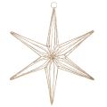 Floristik24 Deko LED Star Hanging Decoration with Wire, Warm White, 40 LEDs, 42 cm