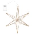 Deko LED Star Hanging Decoration with Wire, Warm White, 40 LEDs, 42 cm | Floristik24.co.uk