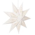 Floristik24 LED Hanging Paper Star Decoration, Warm White, 38cm, Indoor Use