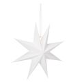 Floristik24 LED Star Decoration with Timer, Warm White, 38cm for Indoor and Covered Outdoor Use