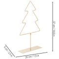 Metal Christmas Tree Silhouette with 60 Warm White LEDs, 37cm | Floristik24.co.uk