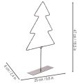 LED Metal Christmas Tree Decoration with Battery-Operated Warm White Lights, 47cm, Indoor Use | Floristik24.co.uk