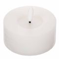 Floristik24 LED XL Tealight White Real Wax with Timer Warm White 6cm 2pcs