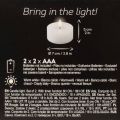 LED XL Tealight White Real Wax