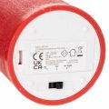 LED pillar candle in red with