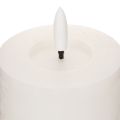 LED pillar candle, flickering, with timer, Ø7cm, 12cm | Floristik24.co.uk