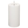 LED pillar candle, flickering, with timer, Ø7cm, 16cm | Floristik24.co.uk