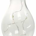Floristik24 Garden Decoration Solar LED Light Bulb Transparent Warm White H15cm
