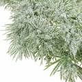 Floristik24 Larch garland with glitter and snow 160cm