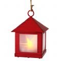Floristik24 Lantern with lighting red 6cm x 6cm 3pcs