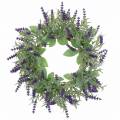 Lavender wreath flocked Ø25cm