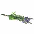 Floristik24 Artificial lavender bunch with grasses 32cm