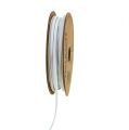 Floristik24 Leather cord white 3mm 10m
