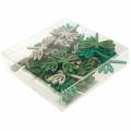 Floristik24 Dragonflies to scatter, summer decoration made of wood, table decoration green 48pcs