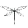 Floristik24 Dragonfly metal metal figure flower plug W28cm 2pcs