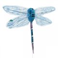 Floristik24 Summer decoration, dragonflies on wire, decorative insects yellow, green, blue W10.5cm 6pcs