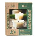 Floristik24 Light.one Paper Tealights Natural Plastic-free Vegan 12pcs