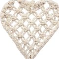 Floristik24 Macrame decorative pendant decorative hanger heart 17×65cm