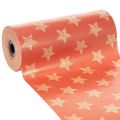 Floristik24 Cuff paper with stars, roll for floristry supplies, 25 cm x 100 m