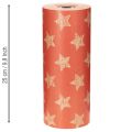 Cuff paper with stars, roll for floristry supplies, 25 cm x 100 m | Floristik24.co.uk