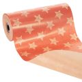 Cuff paper with stars, roll for floristry supplies, 25 cm x 100 m | Floristik24.co.uk