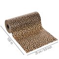 Leopard Pattern Wrapping Paper Roll 25cm x 100m for Indoor Decoration | Floristik24.co.uk