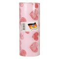 Floristik24 Cuff paper tissue paper pink hearts 25cm 100m