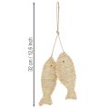 Nautical hanging decoration pendant, decorative fish for hanging, H32cm | Floristik24.co.uk