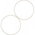 Floristik24 Metal ring decor ring Scandi ring deco loop gold Ø 25.5 cm 6 pieces