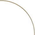 Floristik24 Metal ring decor ring Scandi ring deco loop gold Ø30.5cm 6pcs