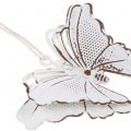 Floristik24 Metal butterfly to hang white 7cm 6pcs