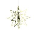 Floristik24 Metal star to hang 3D gold 16cm