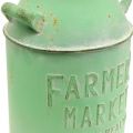Floristik24 Decorative milk jug antique green Ø18cm H32cm