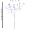 Artificial Blossom Branch with Iridescent Flowers 80cm | Floristik24.co.uk