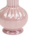 Floristik24 Mini vase mother of pearl pink Ø5cm H10cm 6pcs