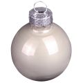 Mini Christmas balls glass green mother of pearl grey Ø3cm 22 pcs | Floristik24.co.uk