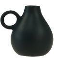 Floristik24 Mini ceramic vase black handle ceramic decoration H8.5cm