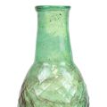 Floristik24 Mini vase green glass vase flower vase diamonds Ø6cm H11.5cm