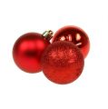 Floristik24 Mini Christmas ball red Ø3cm 14pcs