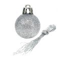 Floristik24 Mini Christmas ball silver Ø3cm 14pcs