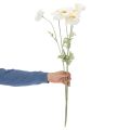 Artificial Poppy Flower White Long Stem 78cm Set of 3 | Floristik24.co.uk