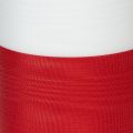Moiré wreath ribbon, mourning ribbon white-red, decorative ribbon 150mm, memorial ribbon mourning fleur, acetate taffeta 25m | Floristik24.co.uk