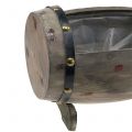 Floristik24 Wooden barrel for planting nature, set of 2 22cm / 33cm