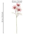 Artificial Protea Pincushion Flower Stem Set of 3 – 65cm, Pink and Green | Floristik24.co.uk