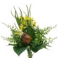 Floristik24 Daffodil bouquet artificial with twigs and onions 38cm