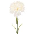 Floristik24 Artificial Carnation Stem Set, 56cm, White, 8 Pieces for Bouquets and Wreaths