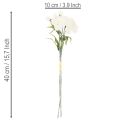 Kunstnelken Bouquet White 40cm, 4 Bunches | Floristik24.co.uk