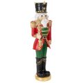 Floristik24 NUTCRACKER FIGURE 59CM, POLYRESIN, RED, GREEN, GOLD – CHRISTMAS DECORATION FOR INDOORS
