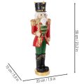 NUTCRACKER FIGURE 59CM, POLYRESIN, RED, GREEN, GOLD – CHRISTMAS DECORATION FOR INDOORS | Floristik24.co.uk